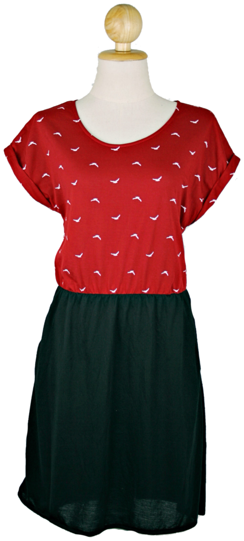 Baumwollkleid Isabella, rot Schwalbe