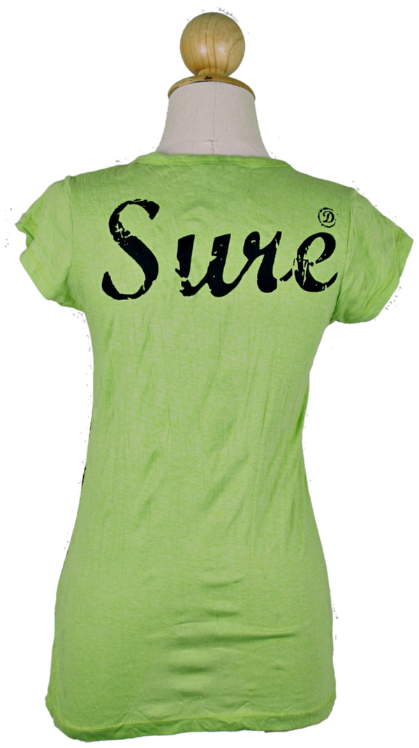 Sure T-Shirt, Eule grün