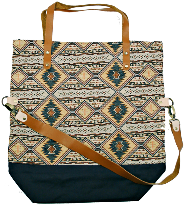 shopper bag Pine ocker-braun